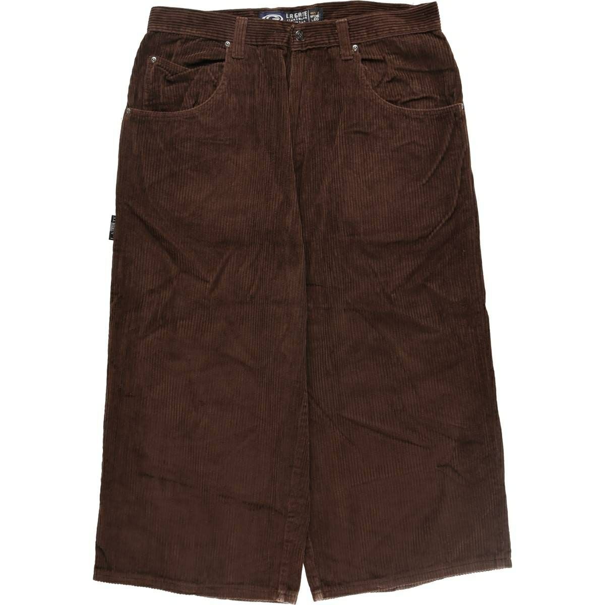 古着 90年代 L.A.GATE WIDE LEG 太畝 コーデュロイパンツ USA製 メンズ