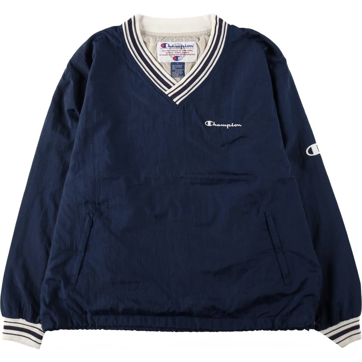 古着 チャンピオン Champion Vネック ウォームアッププルオーバー