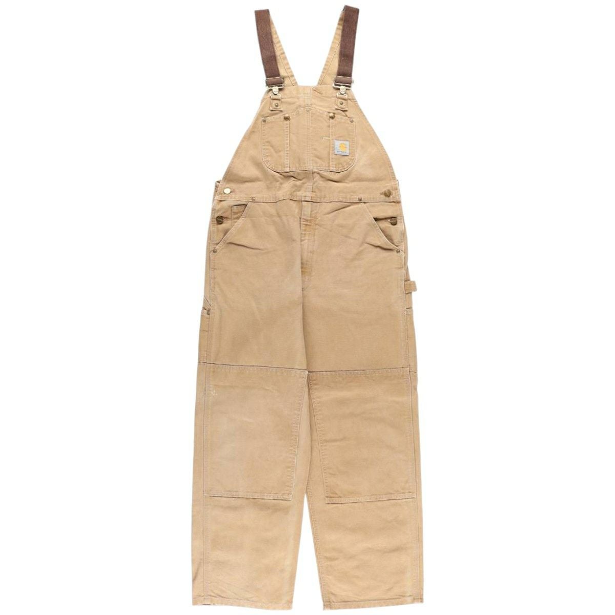 古着 00年代 カーハート Carhartt ダブルニー ダック オーバーオール