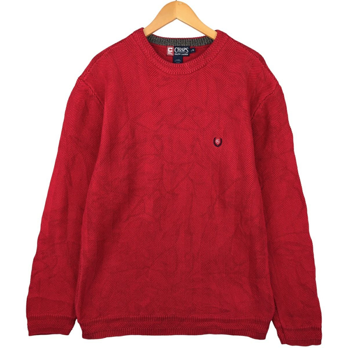 古着 ラルフローレン Ralph Lauren CHAPS チャップス ケーブル編み