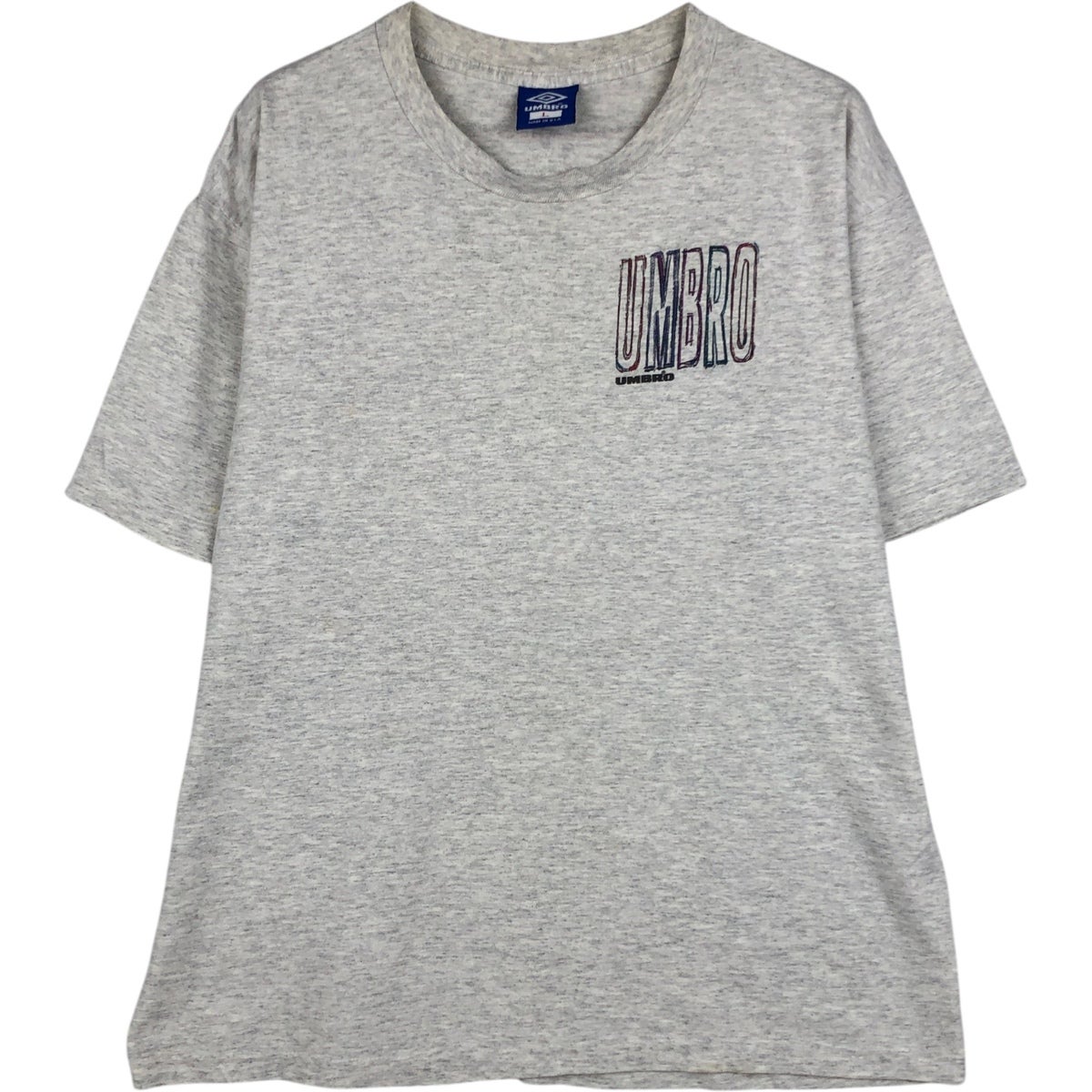 古着 90年代 アンブロ UMBRO 青タグ ロゴプリントTシャツ USA製 メンズ