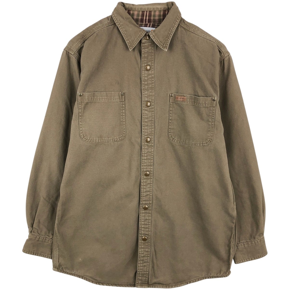 古着Carhartt 古着 カーハート Carhartt 長袖 ダックワークシャツ メンズM相当