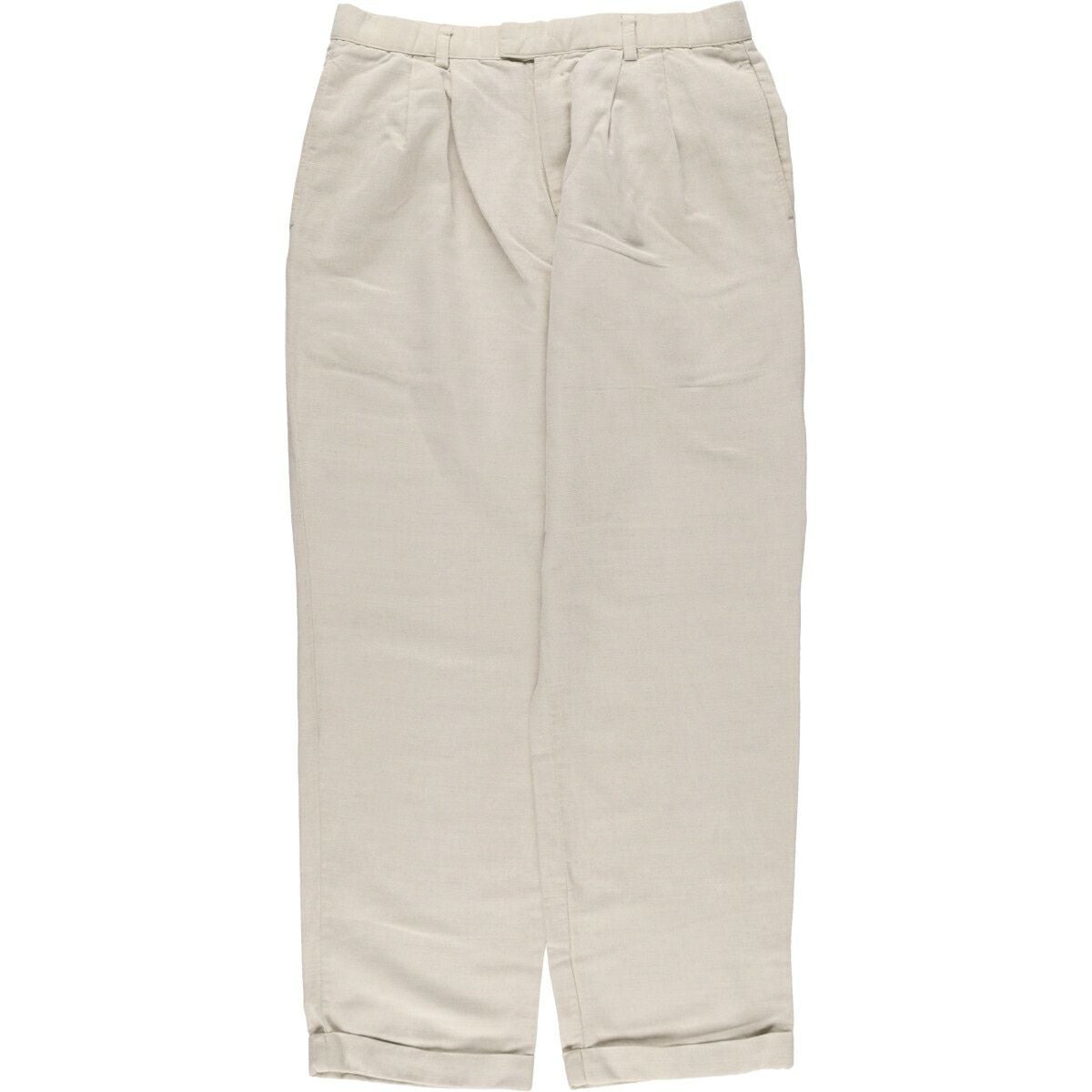 古着 00年代 ドッカーズ DOCKERS RECODE ツータック リネンパンツ