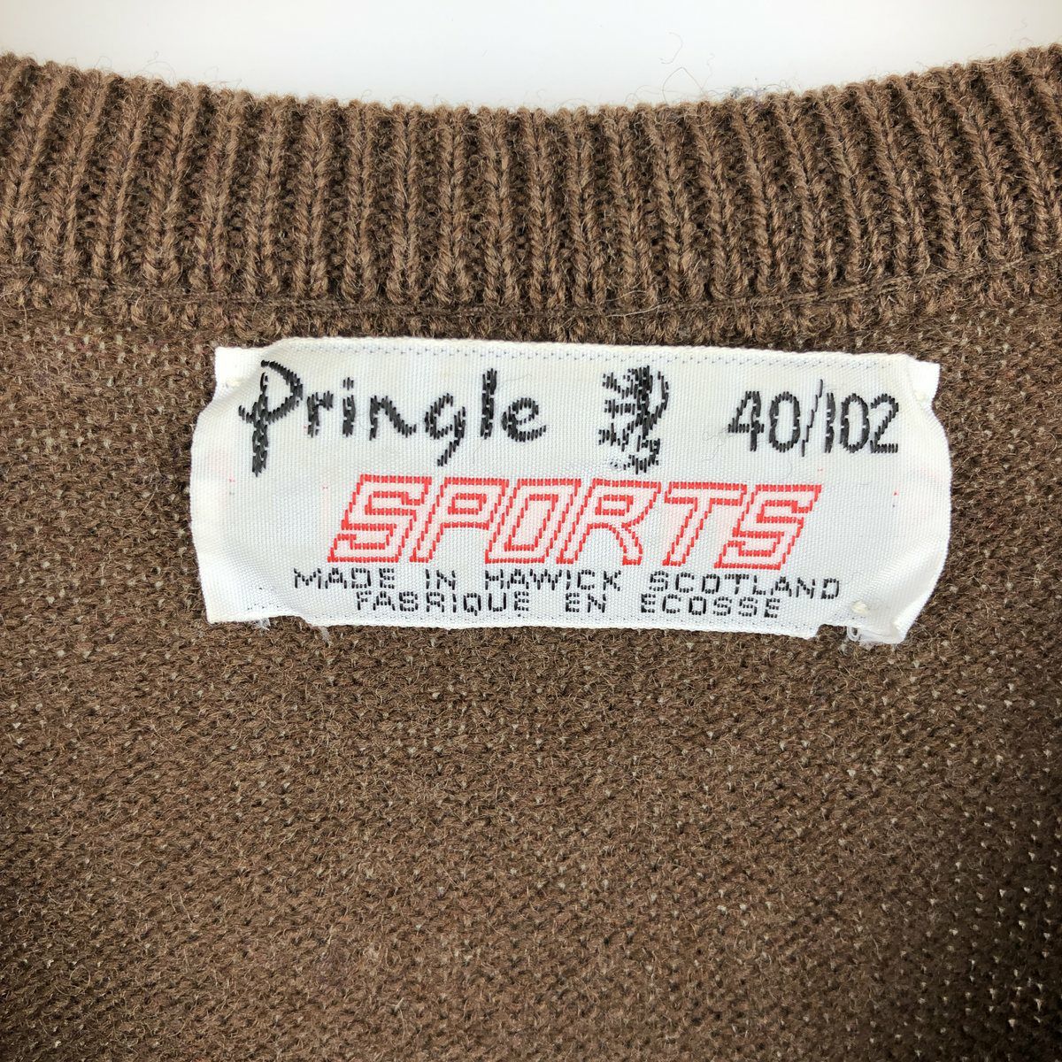 古着 ～80年代 Pringle ウールニットセーター スコットランド製 メンズ