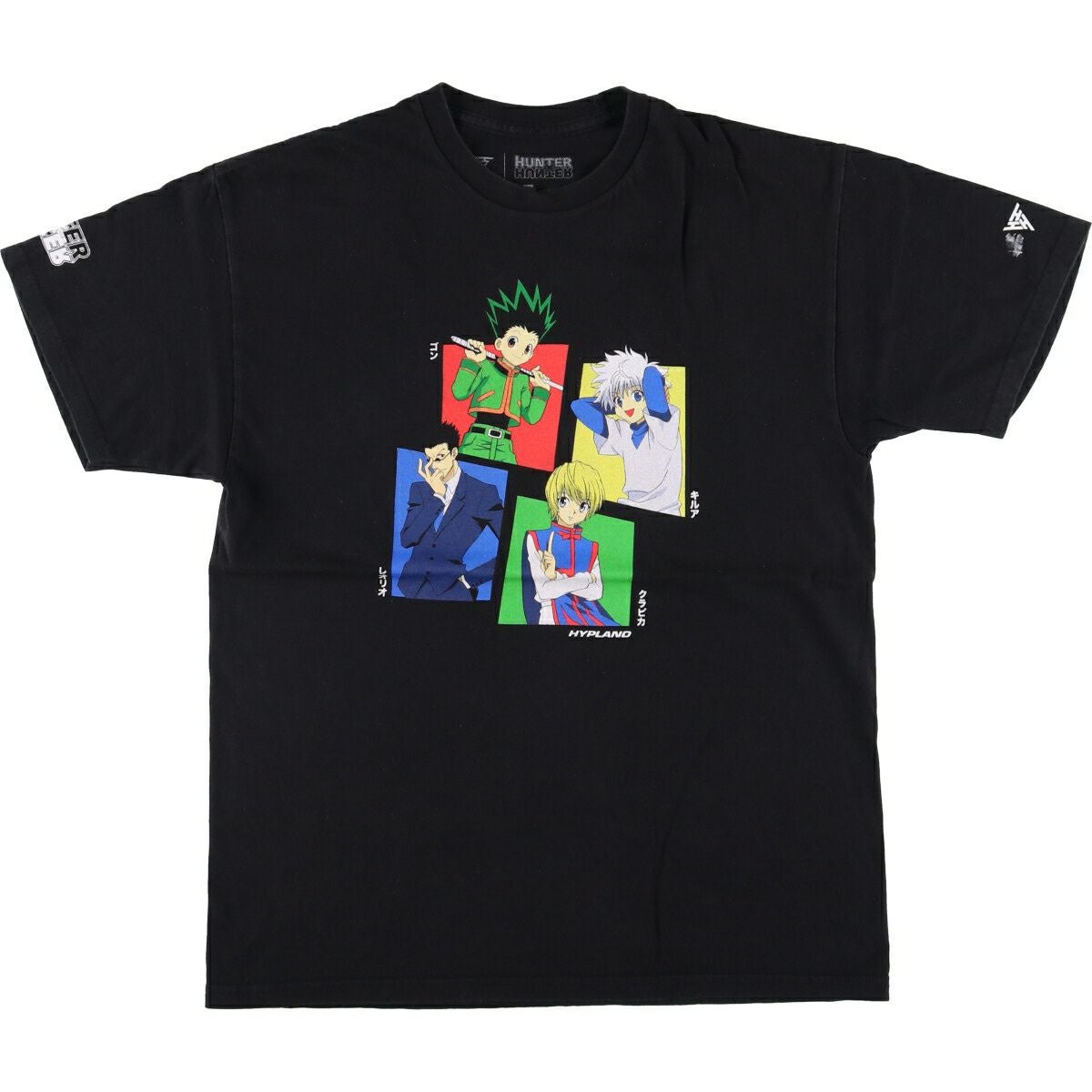 アニメtシャツ ヒソカ パープル サイズL 古着オフィシャル Lハンター 
