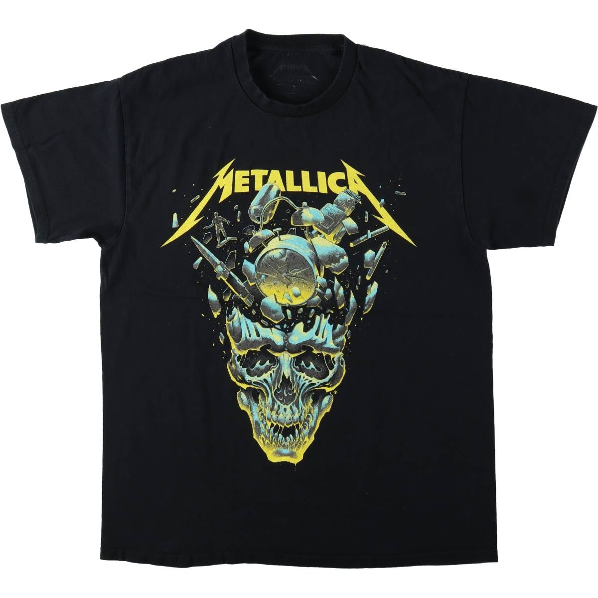 古着 METALLICA メタリカ プリント ドクロ柄 スカル柄 バンドTシャツ