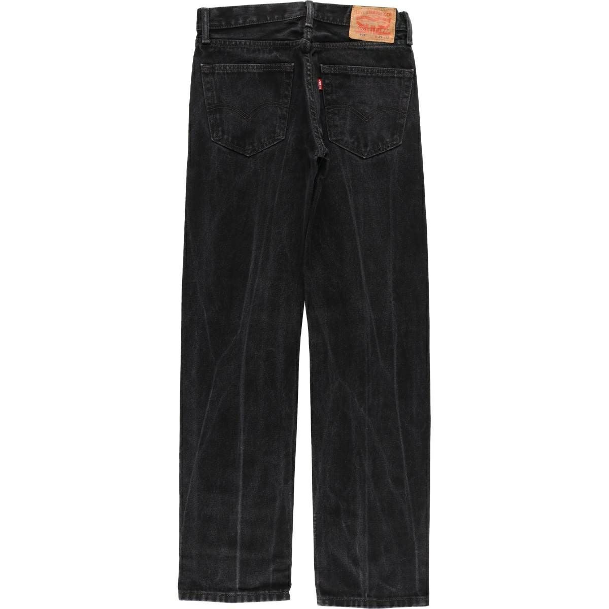 古着 リーバイス Levis 505 ブラックデニム テーパードデニムパンツ