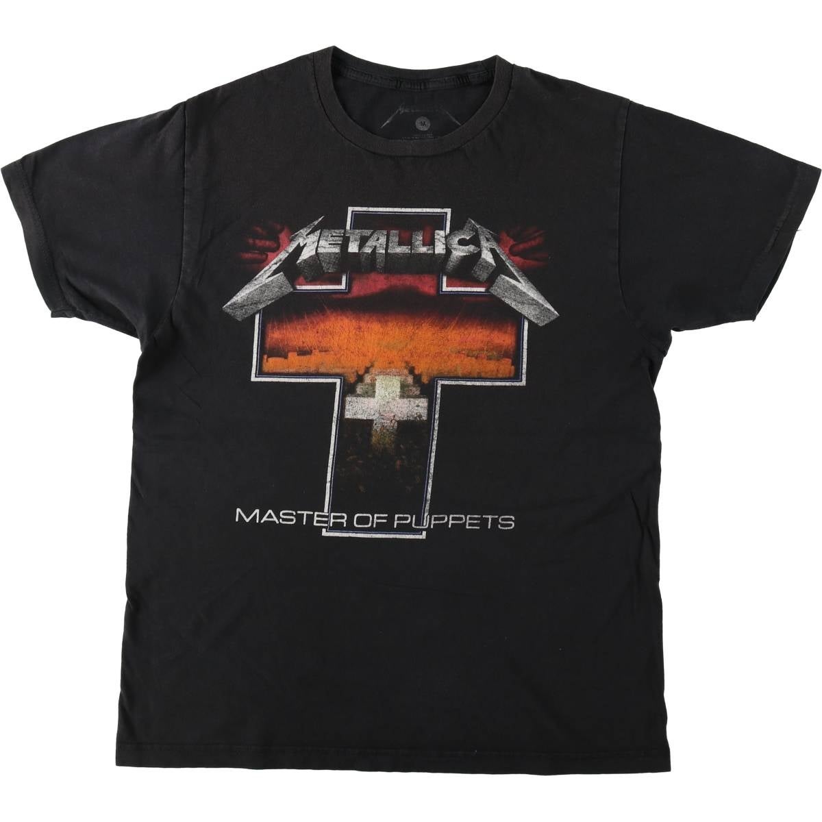古着 METALLICA メタリカ 大判プリント バンドTシャツ バンT メンズL