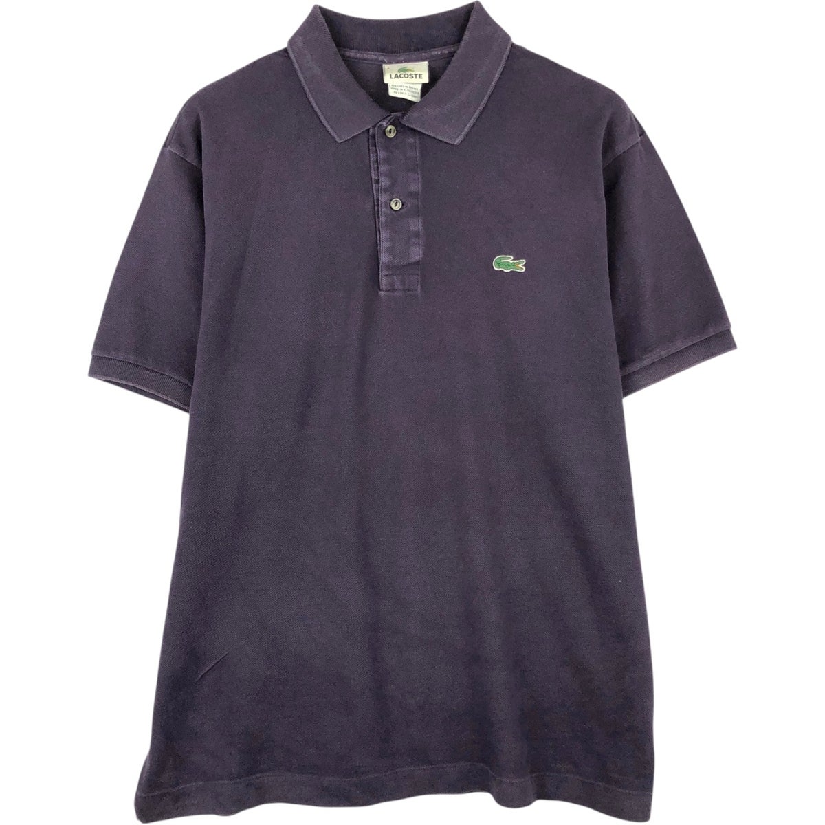 古着 ラコステ LACOSTE フランス企画 コットンニットハーフジップ
