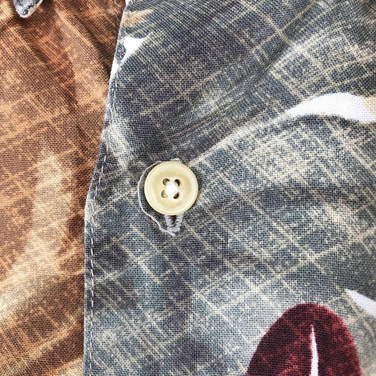 古着 ラルフローレン Ralph Lauren CHAPS チャップス 総柄 リーフ柄