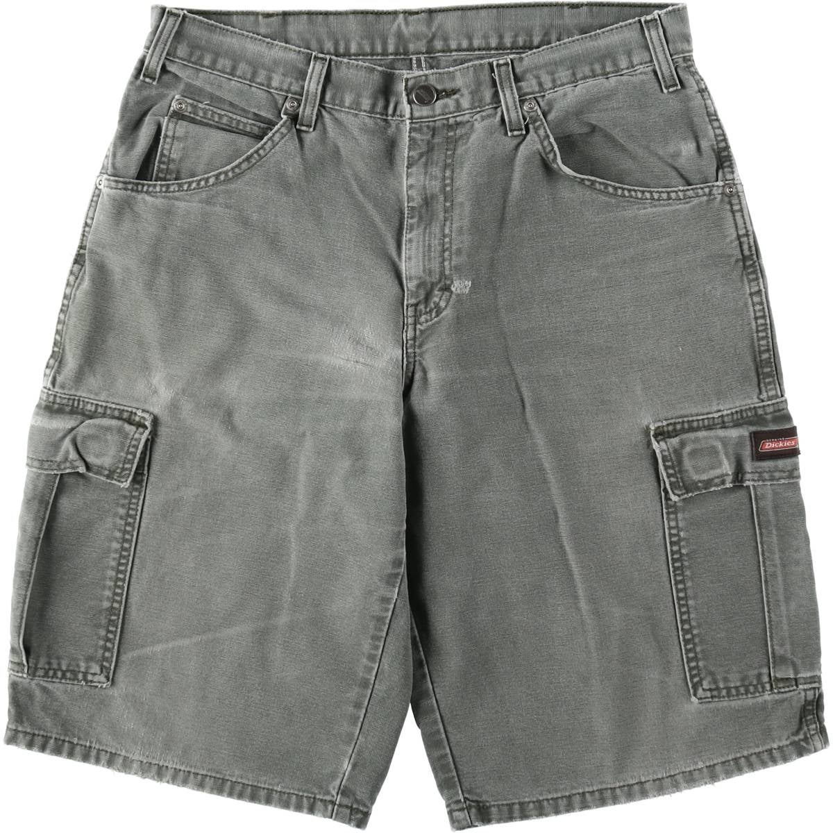 古着 ディッキーズ Dickies ブラックデニムショーツ ハーフパンツ