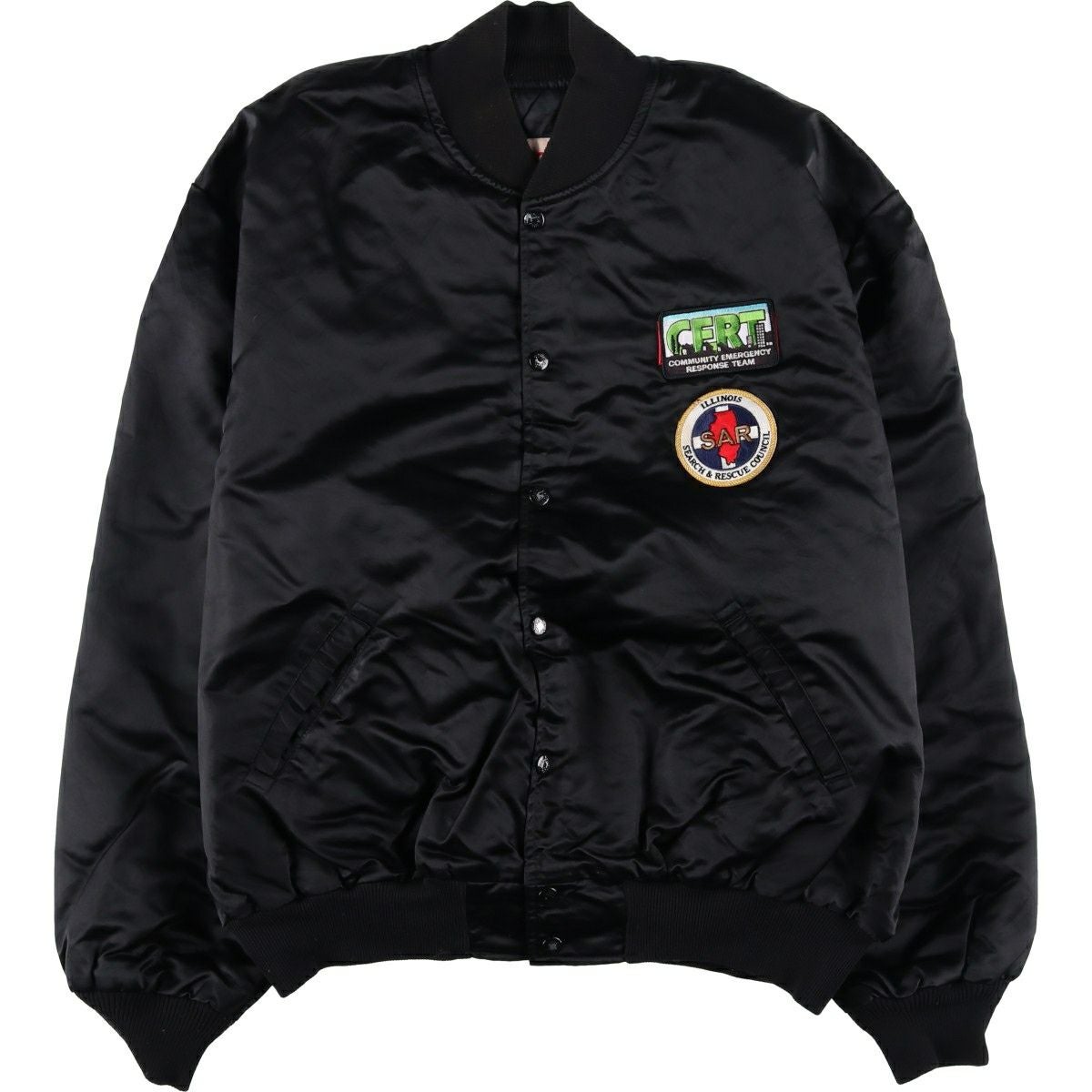 古着 80年代 Richard A. Leslie Birdie 中綿入り ナイロンスタジャン