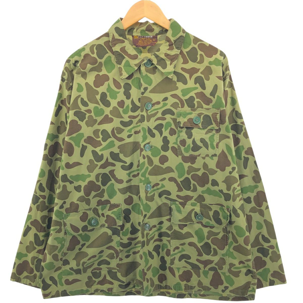 古着 70年代 CALIBER 迷彩柄 ダックハンターカモ ハンティング