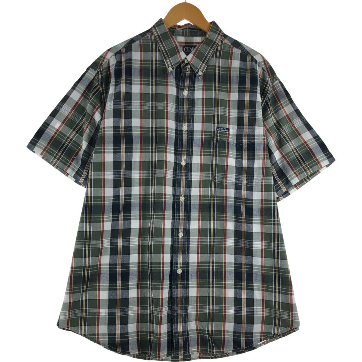 古着 ラルフローレン Ralph Lauren CHAPS チャップス 半袖 ボタン