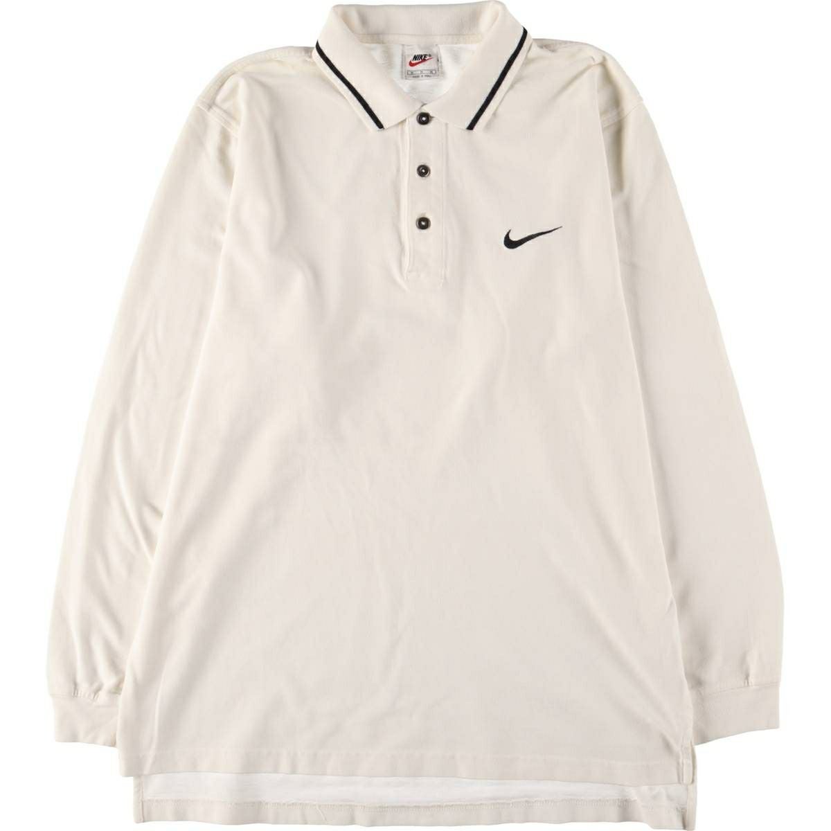 古着 90年代 ナイキ NIKE 長袖 ポロシャツ メンズM相当 ヴィンテージ