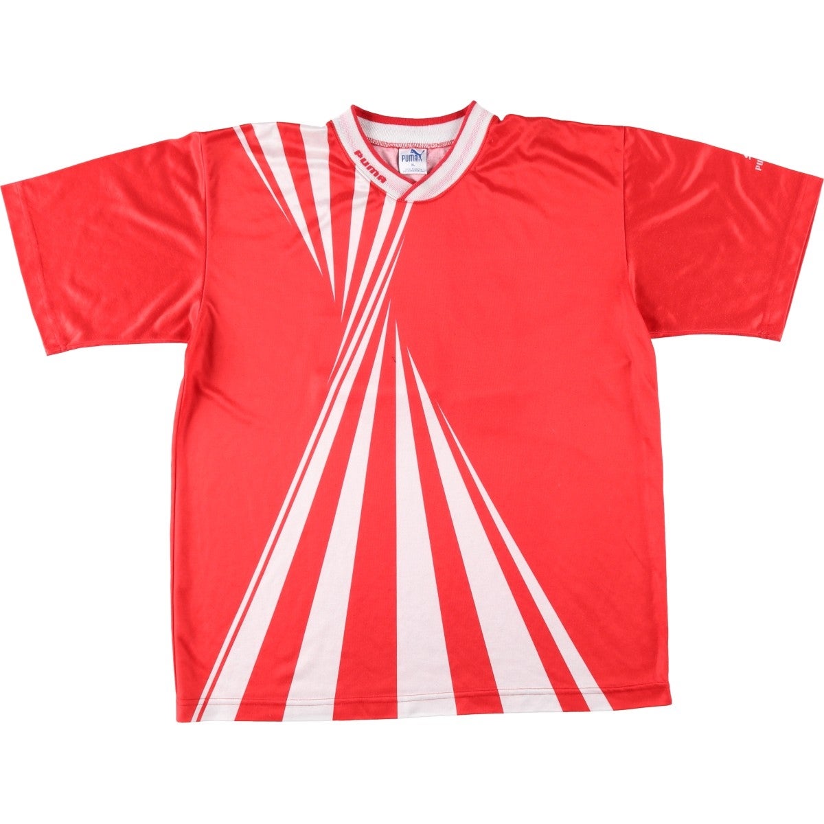 古着 80～90年代 プーマ PUMA 総柄 サッカーユニフォーム ゲームシャツ
