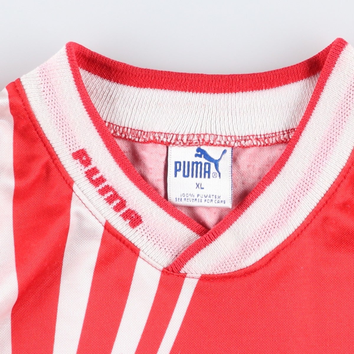 古着 80～90年代 プーマ PUMA 総柄 サッカーユニフォーム ゲームシャツ