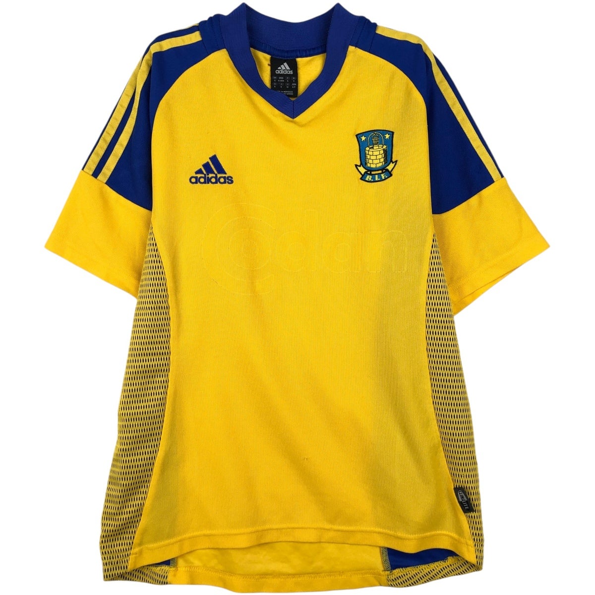 古着 80～90年代 アディダス adidas ストライプ柄 Vネック サッカー