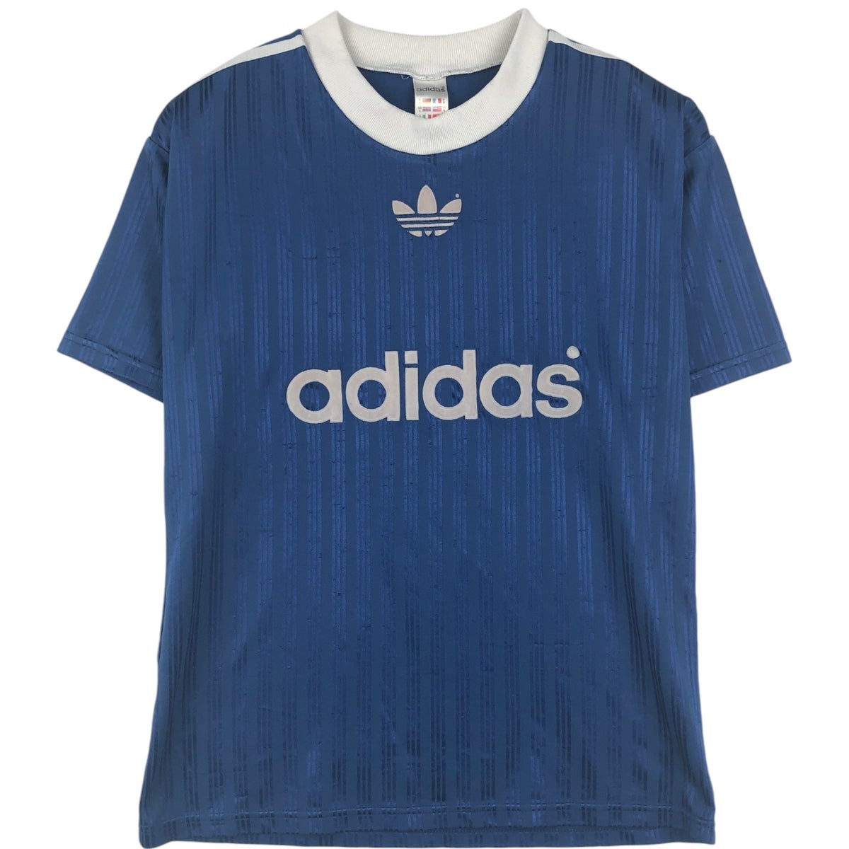 古着 80～90年代 アディダス adidas トレフォイルロゴ ストライプ柄