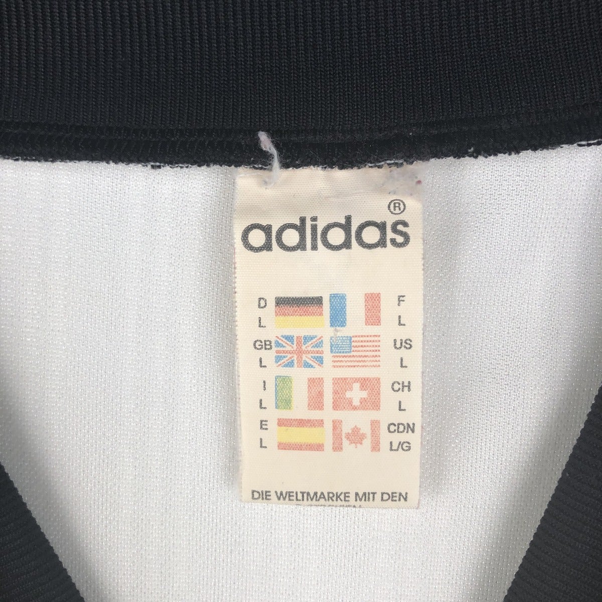 古着 80～90年代 アディダス adidas トレフォイルロゴ ストライプ柄