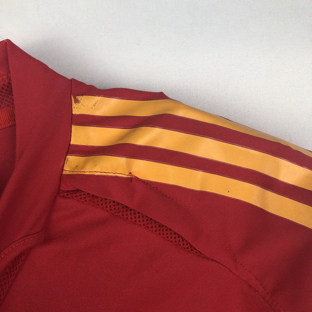古着 アディダス adidas スペイン代表 Vネック メッシュ サッカー
