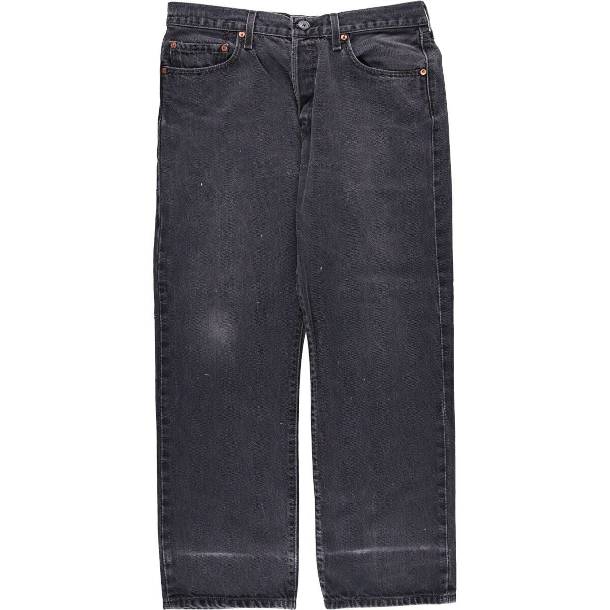 古*t様 リーバイス levis 501 ストレートデニム ブラック W34L3 古着 リーバイス Levis 501 ブラックデニム ストレートデニムパンツ