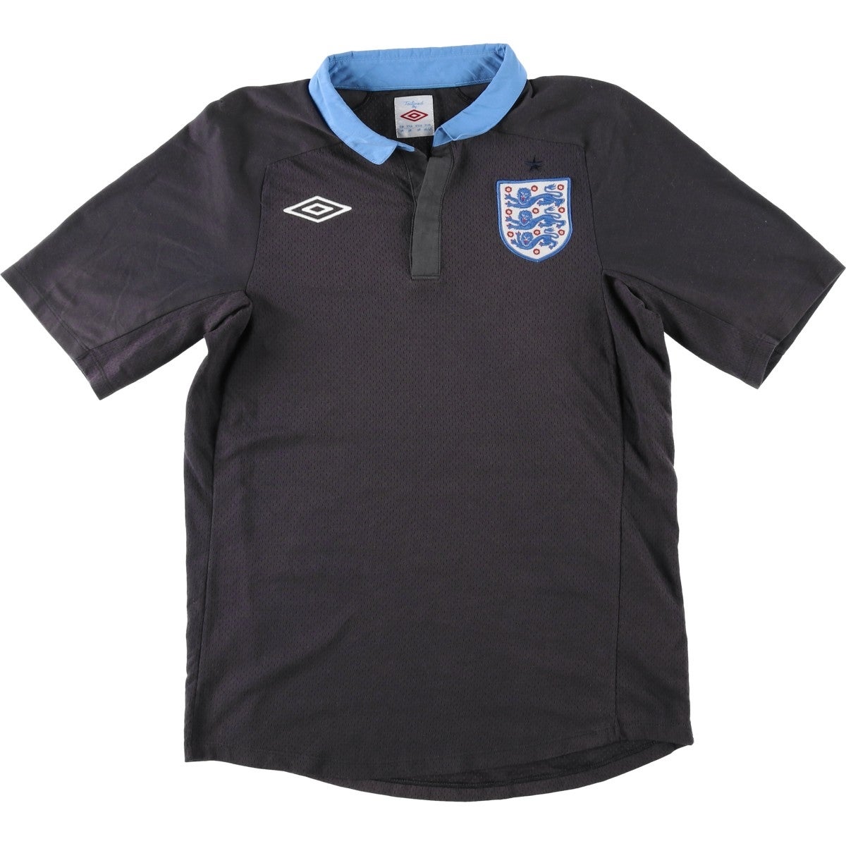 Umbro イングランド代表 シャツ　ゲームTシャツ　古着 古着 アンブロ UMBRO イングランド代表 オープンカラー サッカー