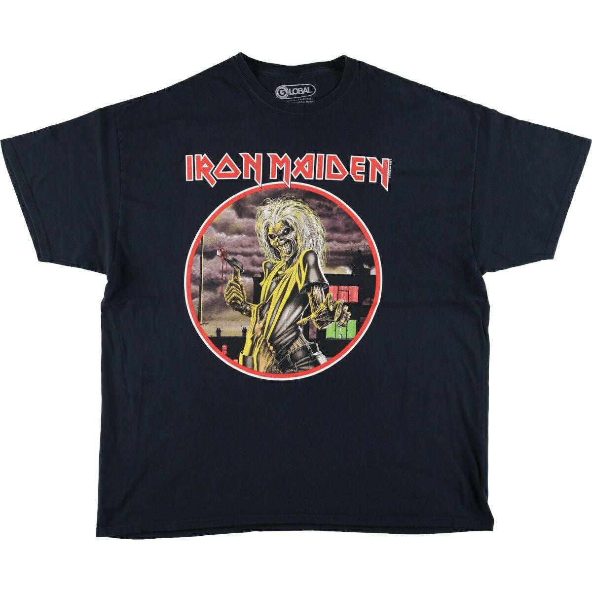 古着 グローバル global IRON MAIDEN アイアンメイデン バンドTシャツ