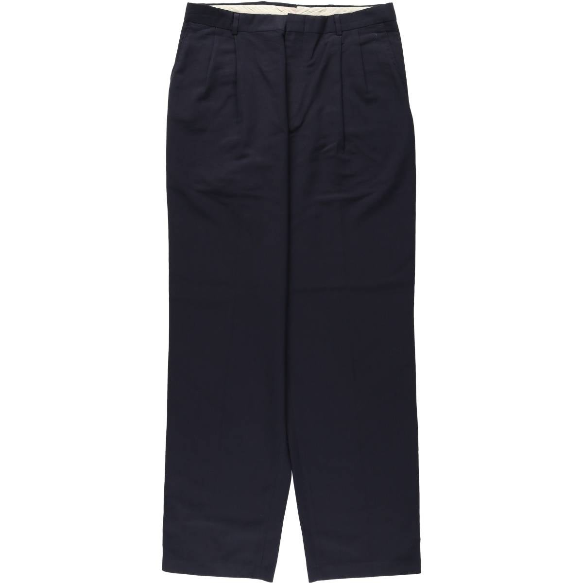 90sリーバイストラベラーズ ツータックスラックス 黒ブラックW32 L32 古着 90年代 リーバイス Levis TRAVELERS DRESS SLACKS ツータック