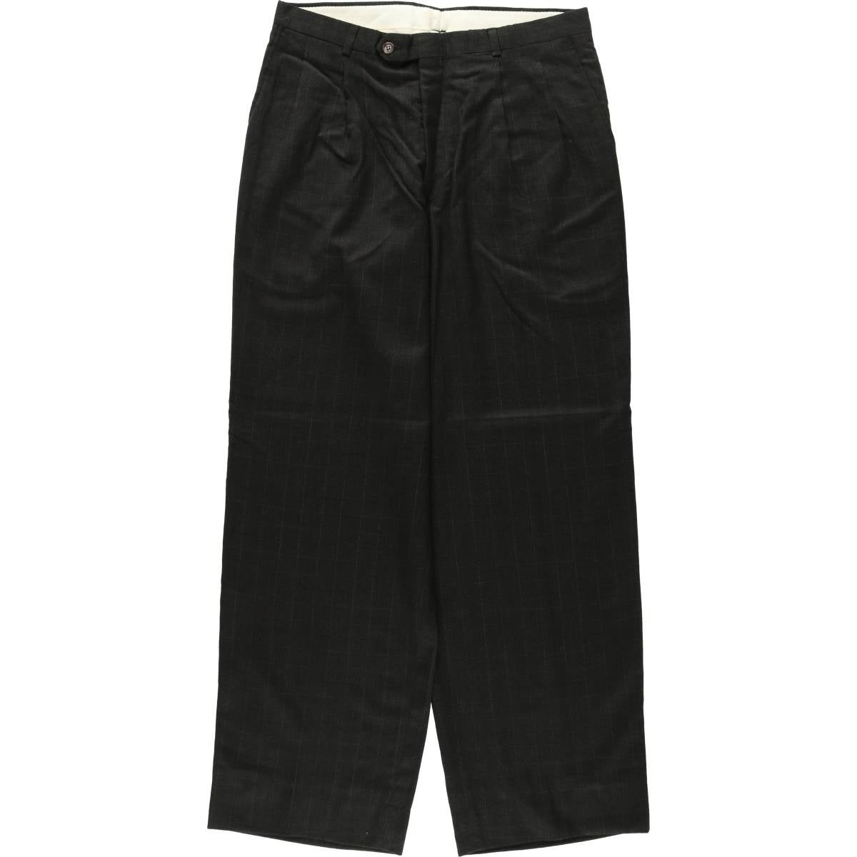古着 ～90年代 ストライプ柄 ツータック スラックスパンツ メンズw34