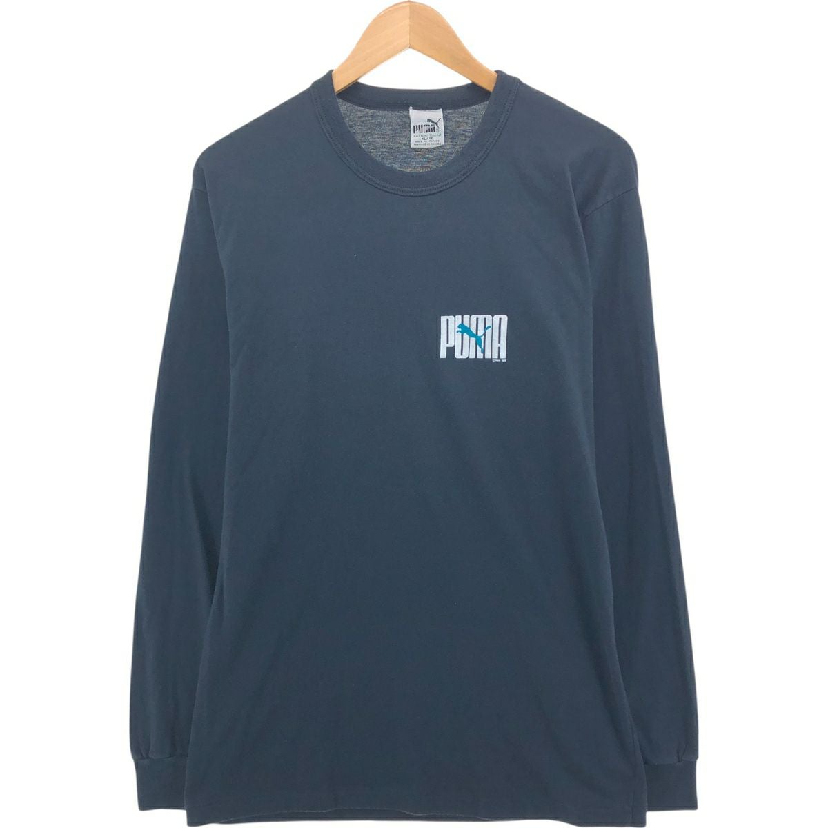 古着 90年代 プーマ PUMA カレッジ 七分袖 ラグランTシャツ メンズL