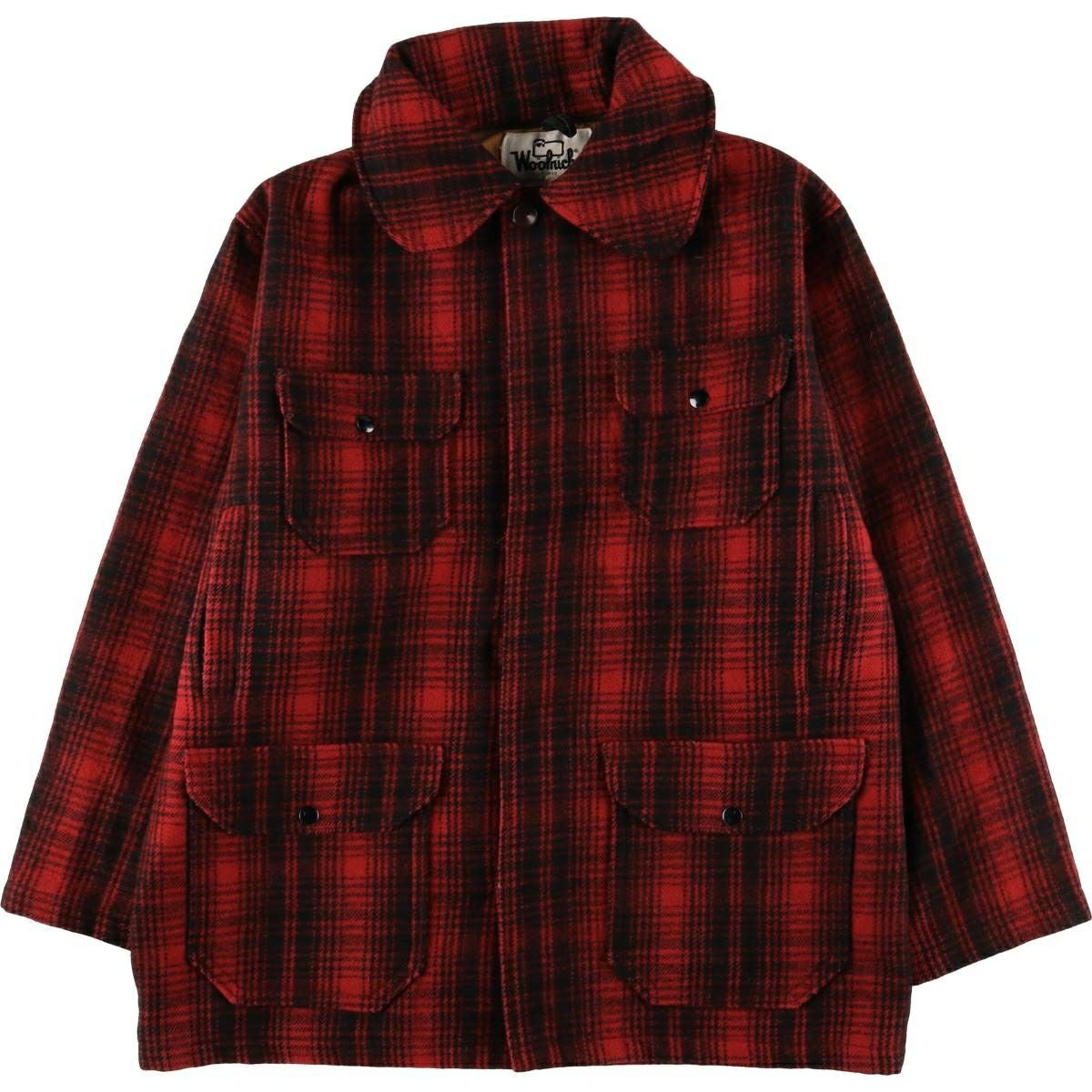 古着 70年代 ウールリッチ WOOLRICH バッファローチェック ウール