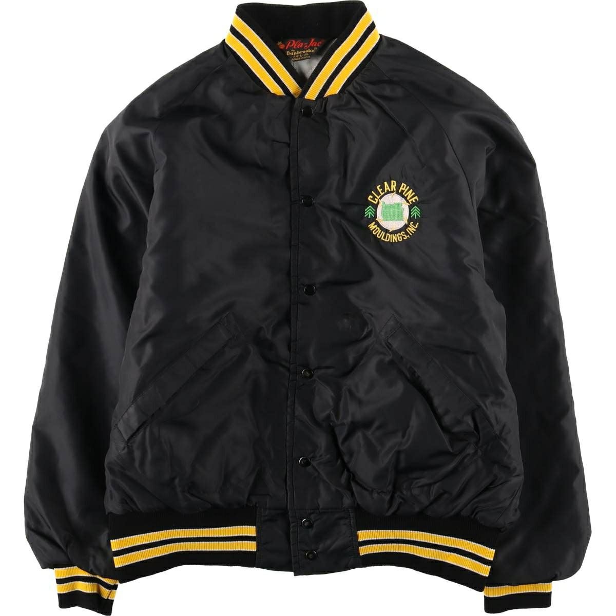 【希少70s-80s】　Admiral USA製　スタジャン　本革　古着 古着 70年代～ Admiral Sportswear 中綿入り 襟付き スタジャン