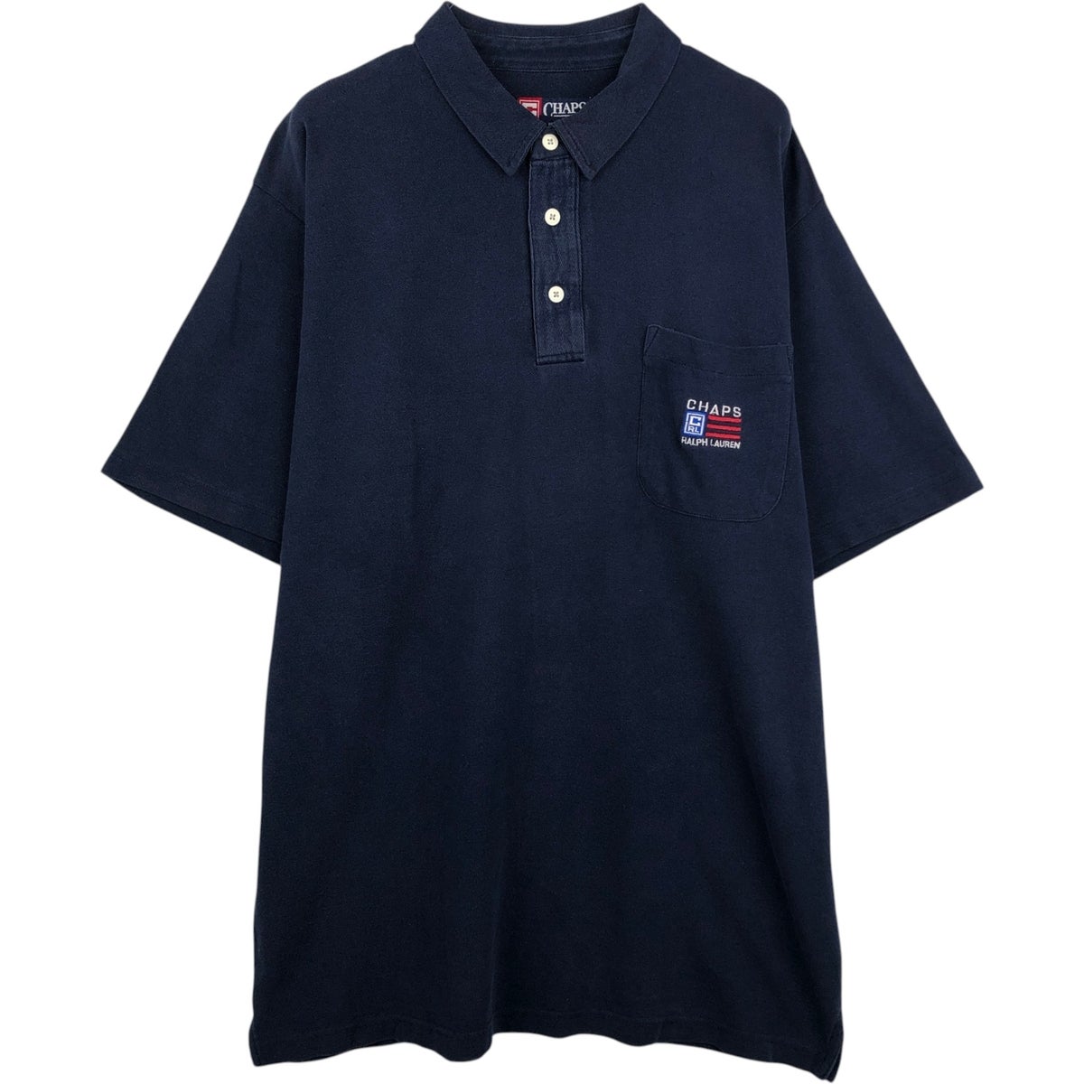 古着 ラルフローレン Ralph Lauren CHAPS チャップス 長袖 ポロシャツ