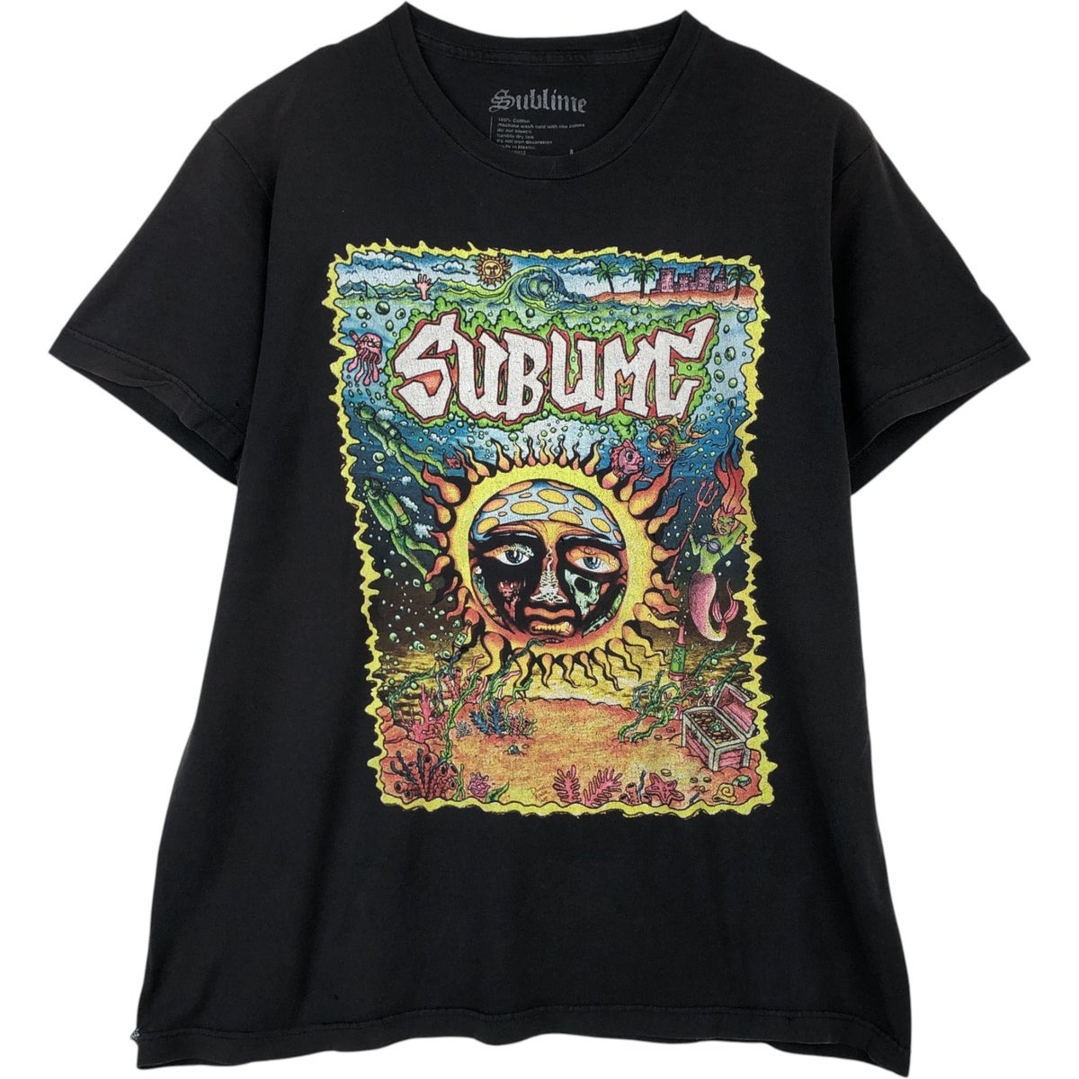 Sublime バックプリント Tシャツ L ブラック　バンドT サブライム 古着 SUBLIME サブライム バンドTシャツ バンT メンズL相当 /eaa647176
