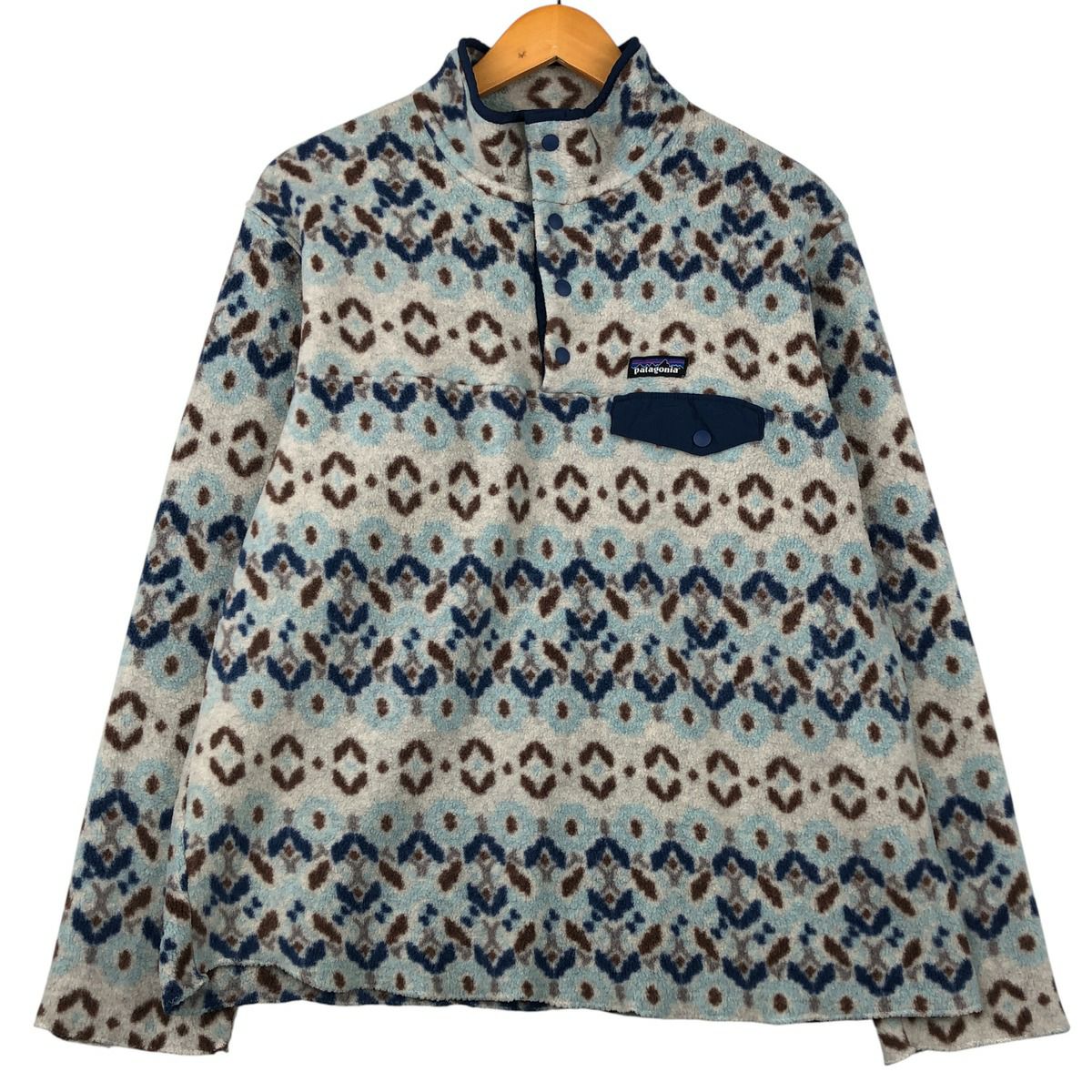 古着 パタゴニア Patagonia SYNCHILLA シンチラ スナップT 幾何学柄