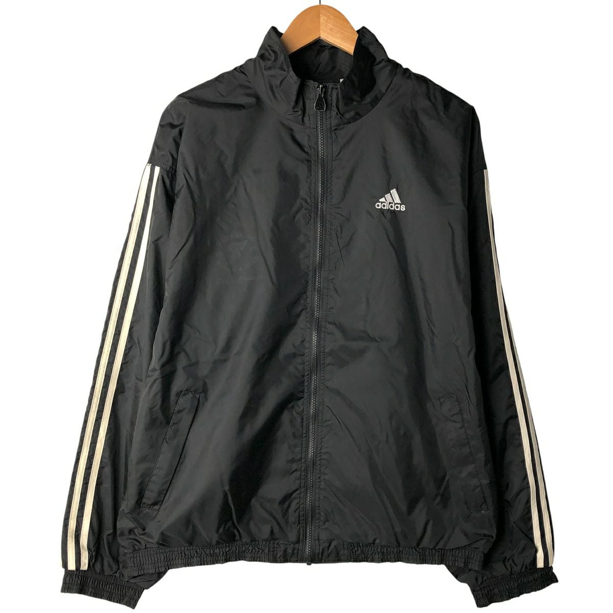 古着 90年代 アディダス adidas TEAM ナイロンジャケット メンズL相当