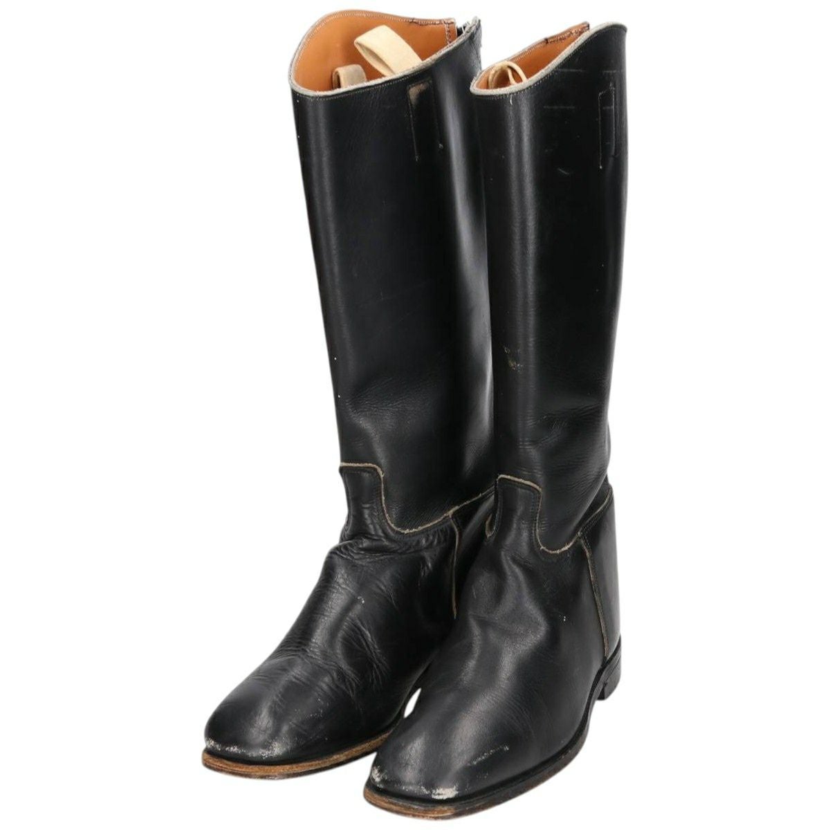 古着 ホーキンス Hawkins バックジップ ジョッキー乗馬ブーツ ロング