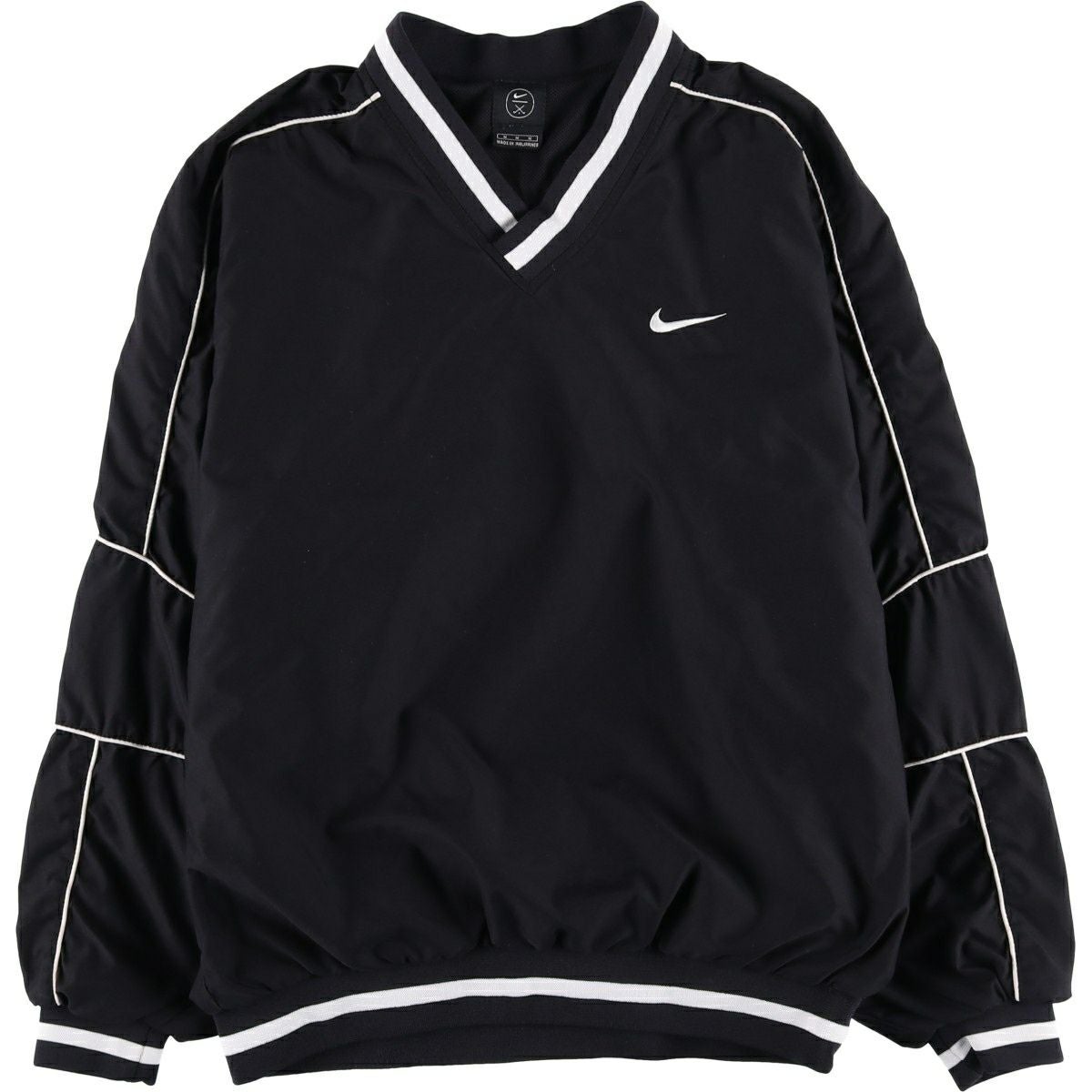 古着 90～00年代 ナイキ NIKE GOLF ゴルフ Vネック ウォームアッププル