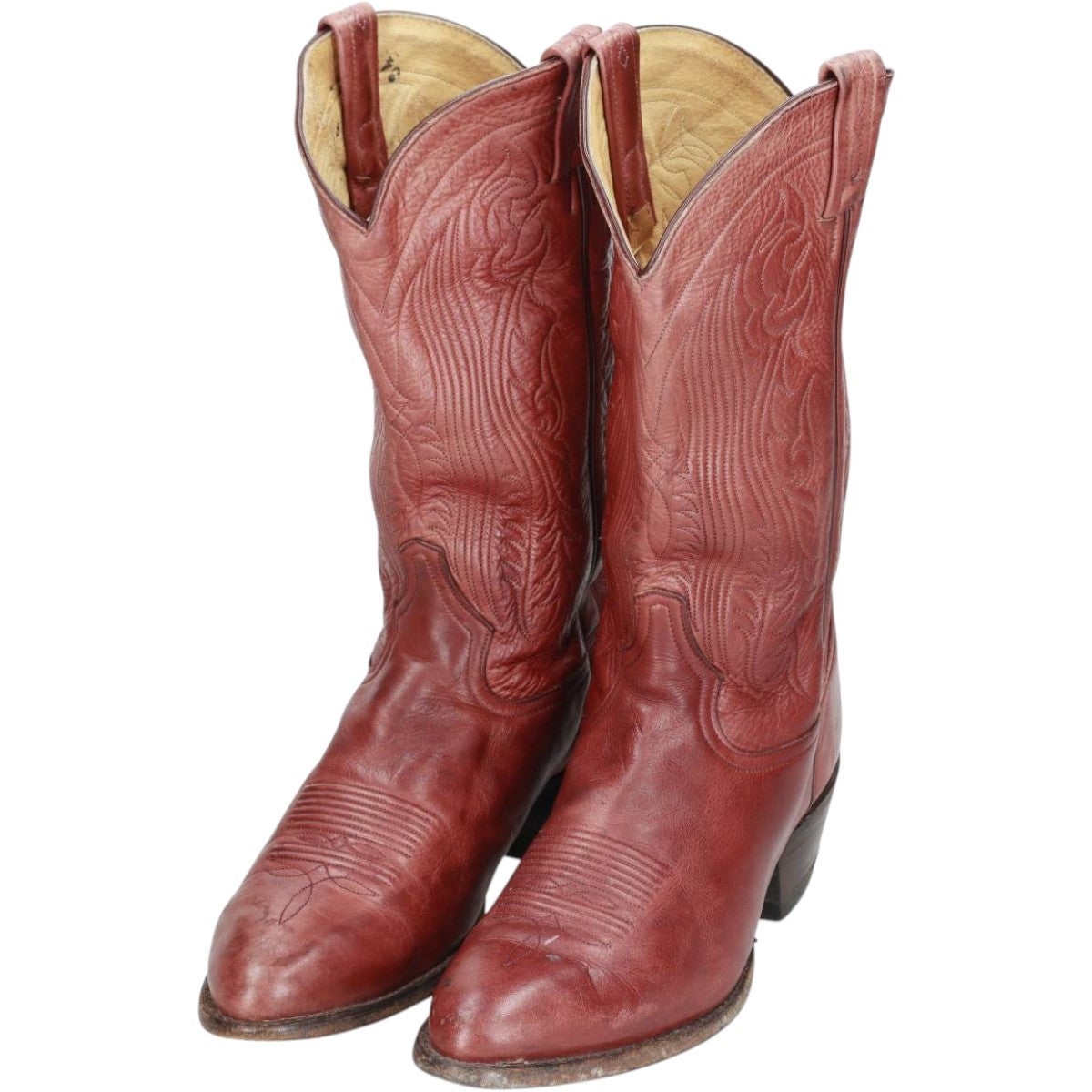 古着 トニーラマ Tony Lama 総柄 厚底 ウエスタンブーツ 9D メンズ27.0