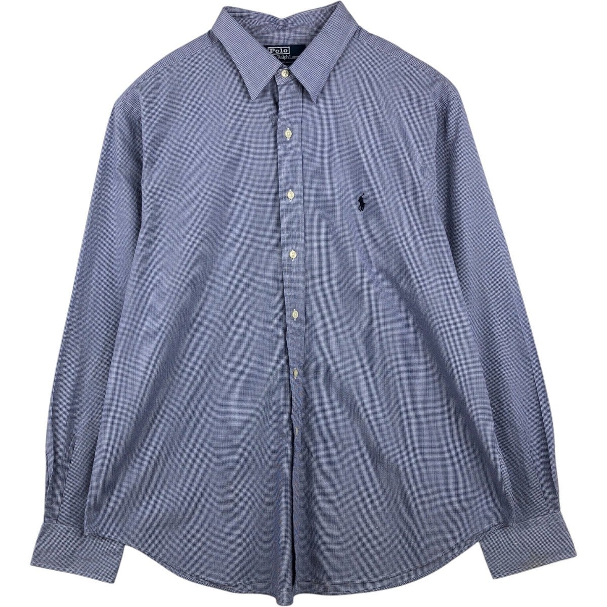 古着 ラルフローレン Ralph Lauren ANDREW ギンガムチェック 長袖