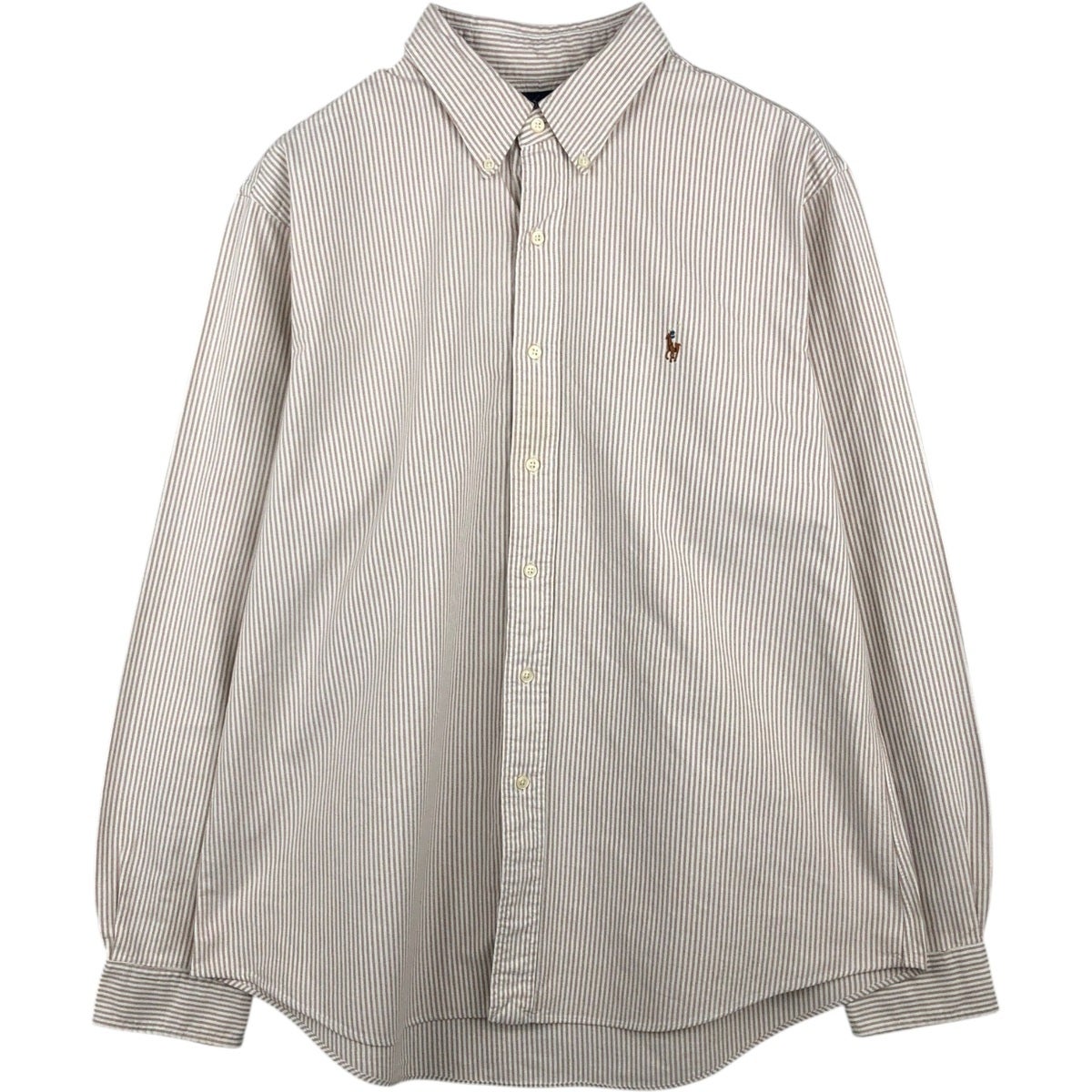 古着 ラルフローレン Ralph Lauren CUSTOM FIT ストライプ柄 長袖
