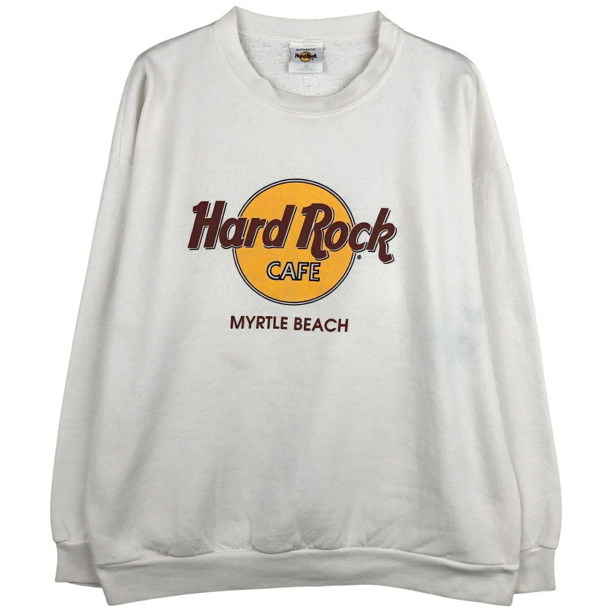 古着 HARD ROCK CAFE ハードロックカフェ アドバタイジング スウェット