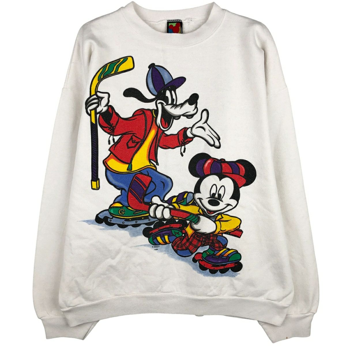 古着 90年代 ビッグサイズ ディズニー 101匹ワンちゃん 大判プリント キャラクタースウェットシャツ トレーナー USA製 メンズXXXL相当 ヴィンテージ/evb030845 古着 90年代 ビッグサイズ ディズニー 101匹ワンちゃん 大判プリント