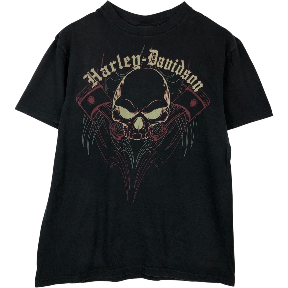 古着 ハーレーダビッドソン Harley-Davidson ドクロ柄 スカル柄
