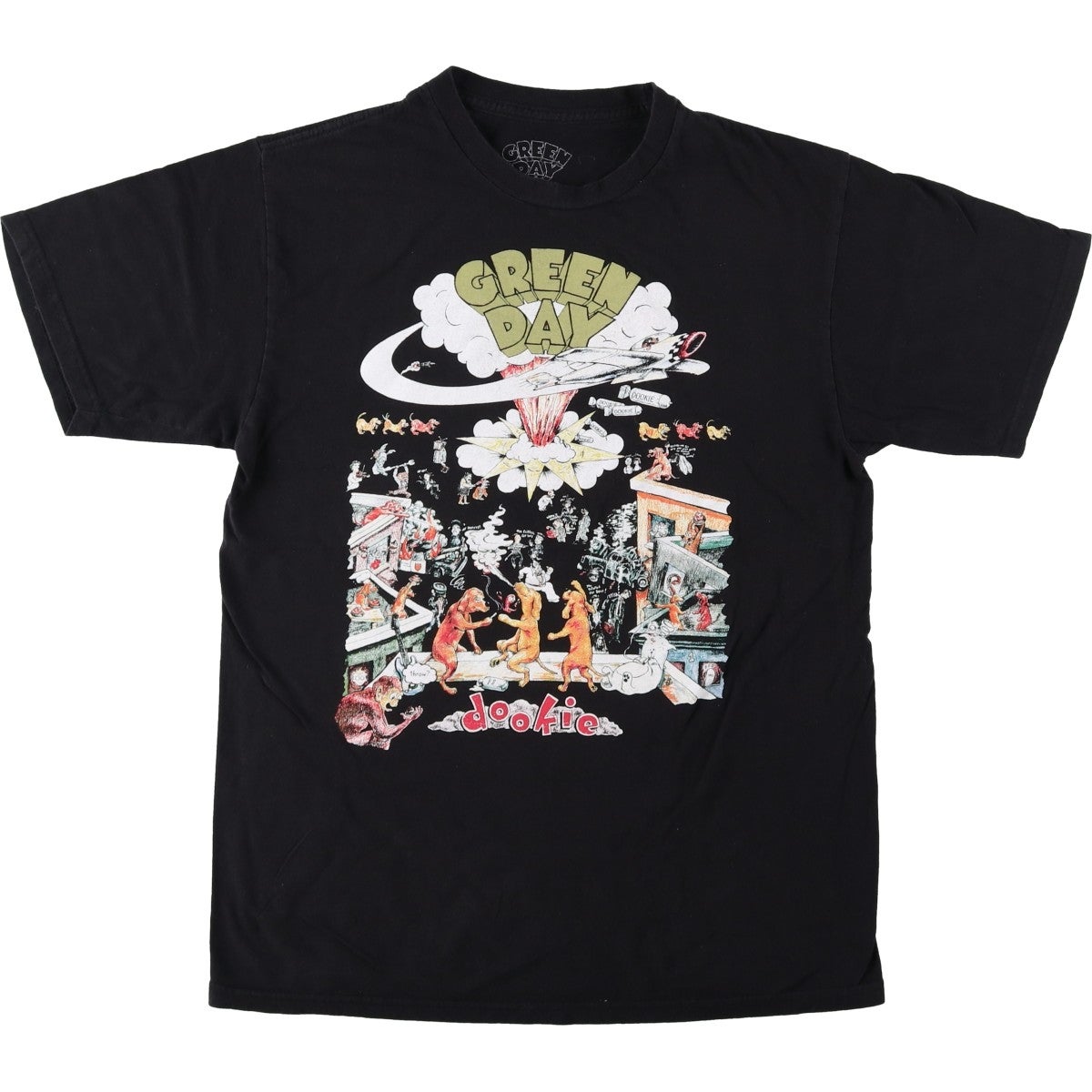 古着 GREEN DAY グリーンデイ バンドTシャツ バンT メンズM相当