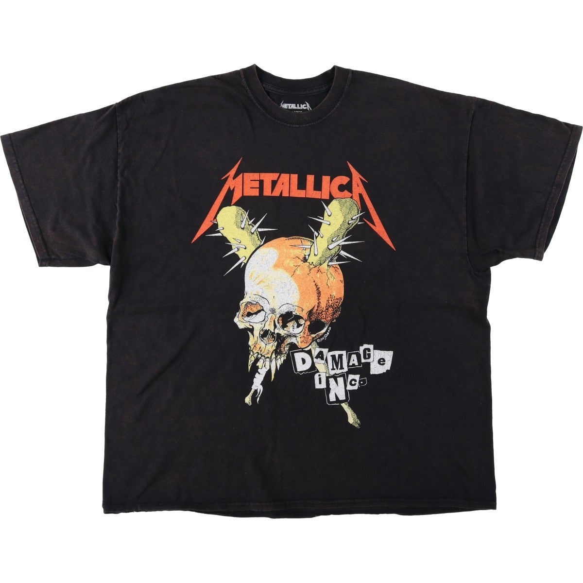 古着 METALLICA メタリカ バンドTシャツ バンT メンズXL相当