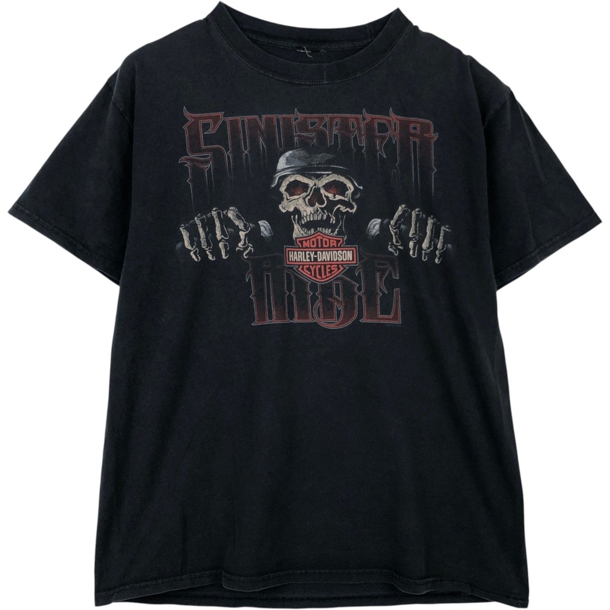 古着 ハーレーダビッドソン Harley-Davidson ドクロ柄 スカル柄 スカル