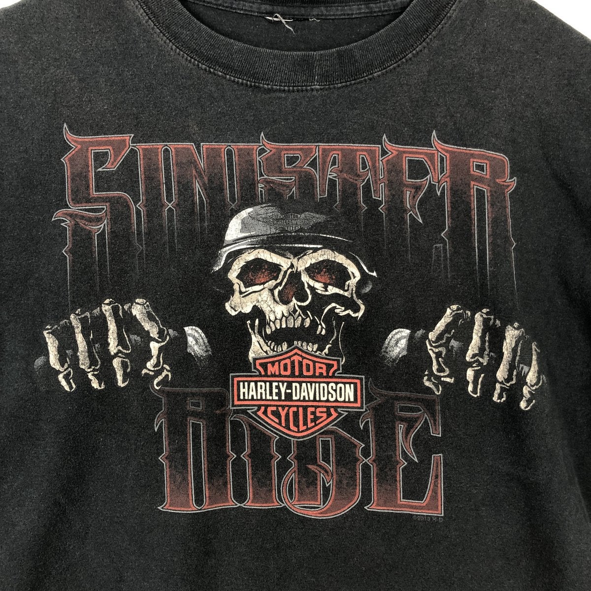 古着 ハーレーダビッドソン Harley-Davidson ドクロ柄 スカル柄