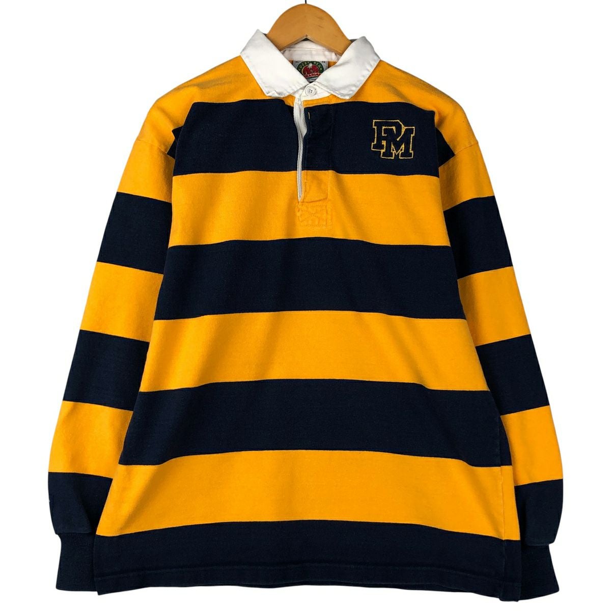 古着 90～00年代 バーバリアン BARBARIAN ボーダー柄 長袖 ラガー